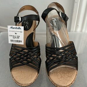 Boc concept sandals in black. Brand new.